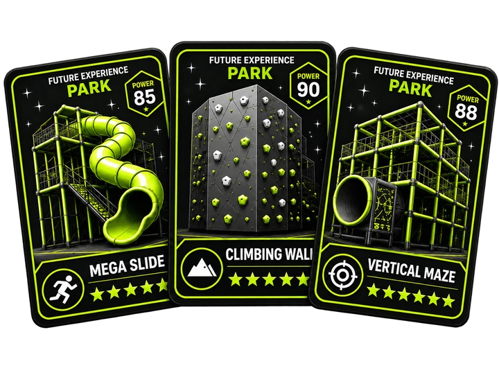 Future Experience Park trading cards